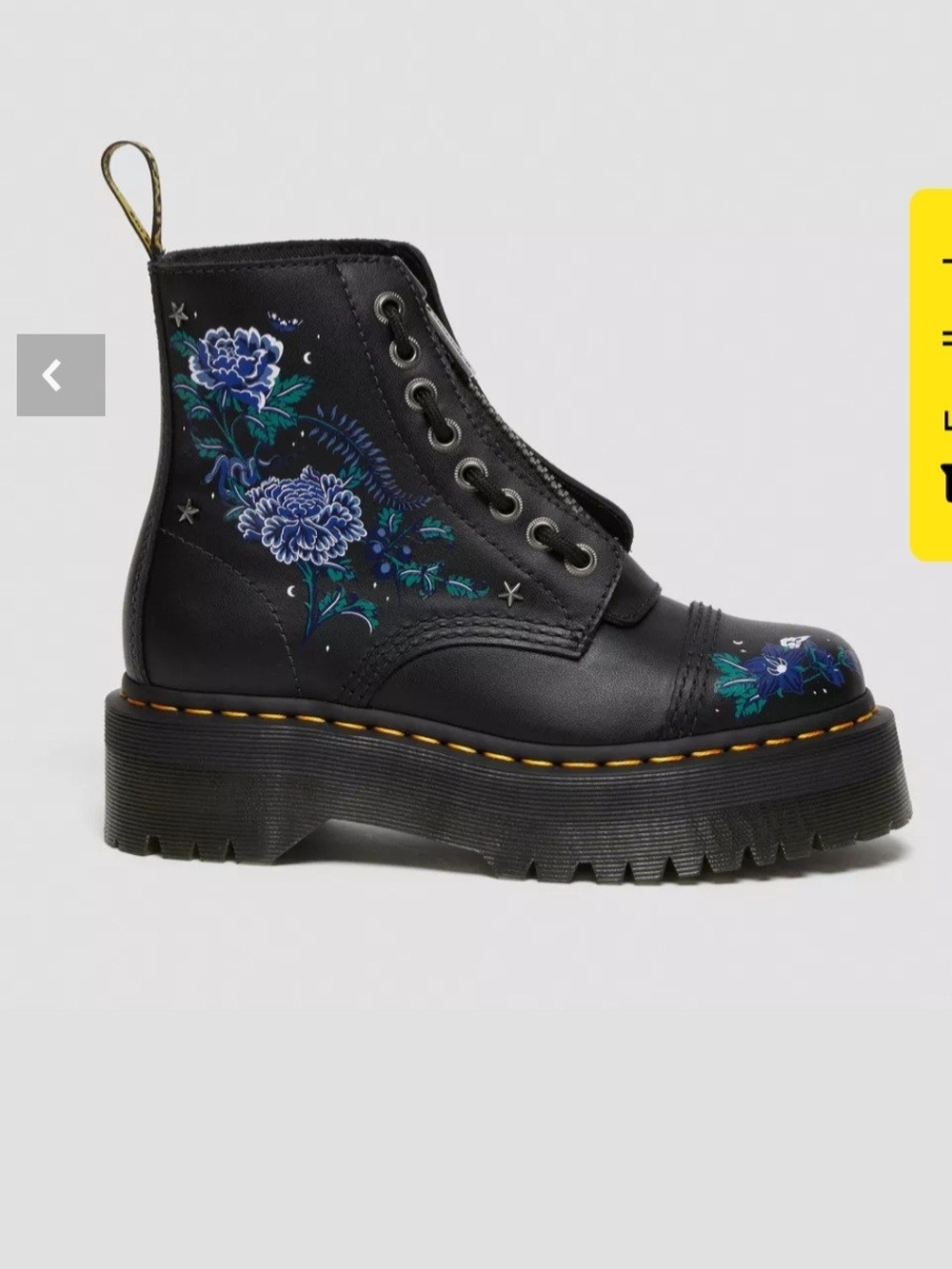 Dr. Martens Mystic Floral Leather Platform - Picture 4 of 5
